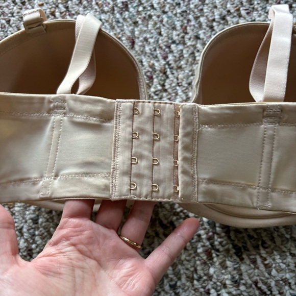 Wacoal Red Carpet Full Busted Convertible Strapless Bra 38DDD 854119 Nude Beige - Picture 11 of 11